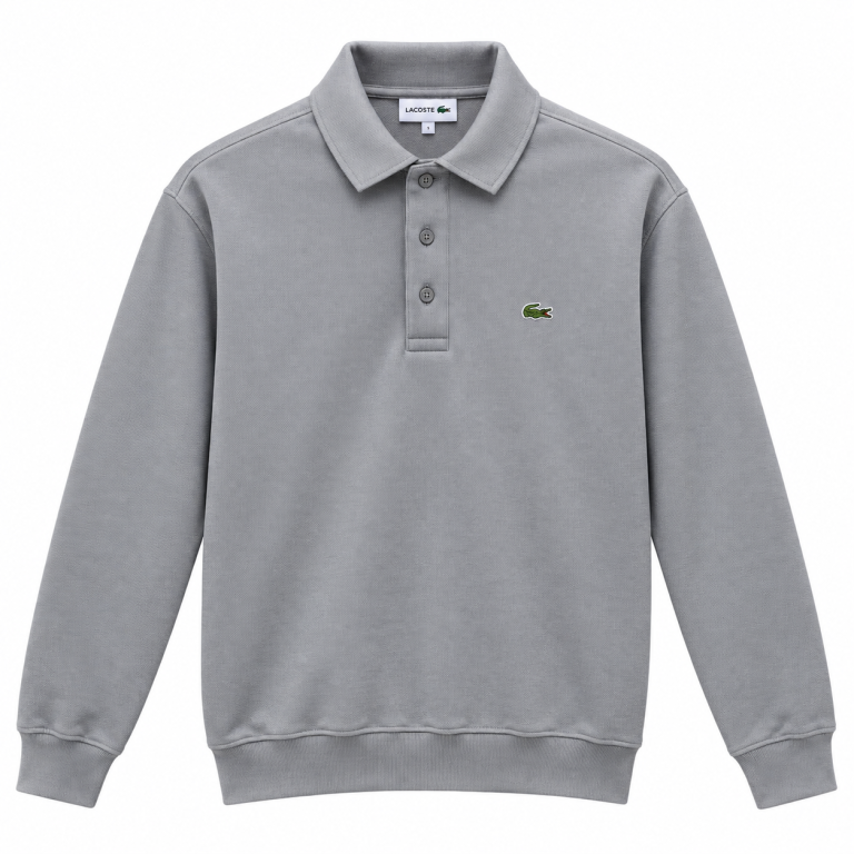 LACOSTE LOGO DETAYLI POLO YAKA SWEATSHIRT