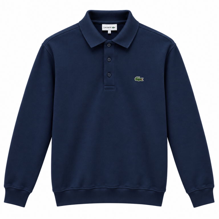 LACOSTE LOGO DETAYLI POLO YAKA SWEATSHIRT