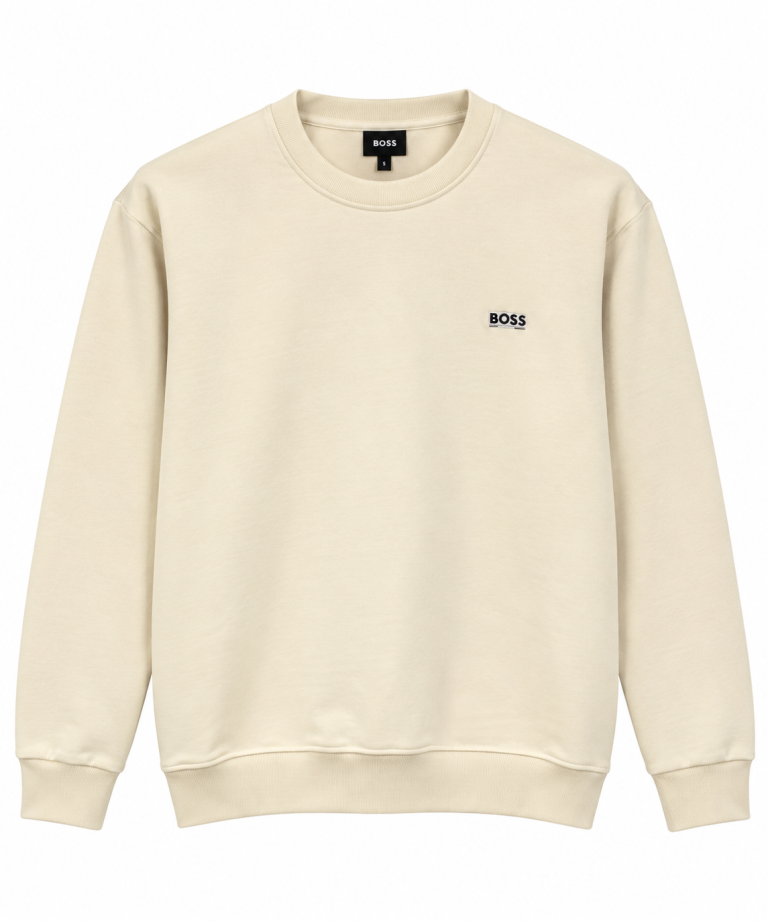 BOSS LOGO DETAYLI SIFIR YAKA SWEATSHIRT