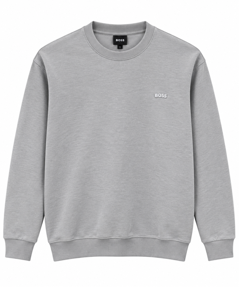 BOSS LOGO DETAYLI SIFIR YAKA SWEATSHIRT