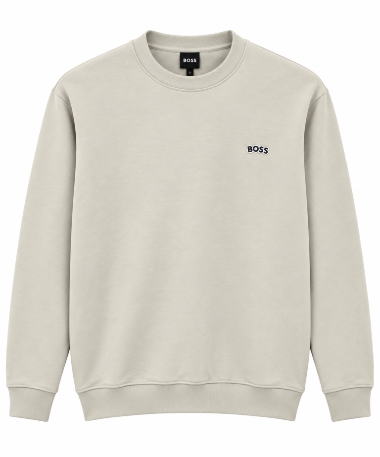 BOSS LOGO DETAYLI SIFIR YAKA SWEATSHIRT