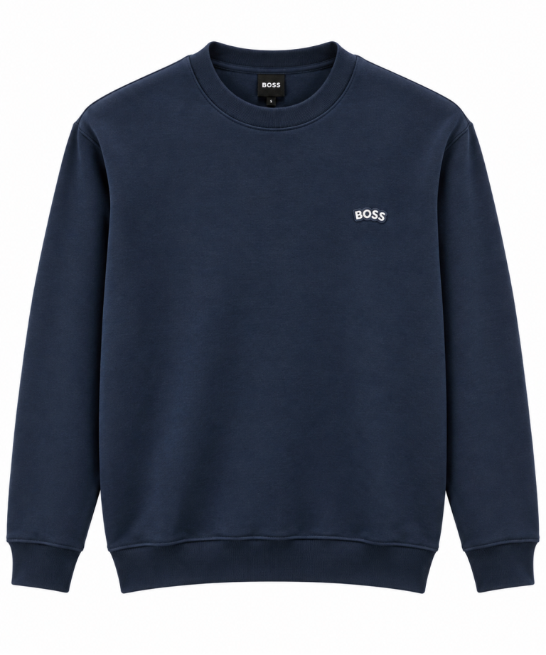 BOSS LOGO DETAYLI SIFIR YAKA SWEATSHIRT