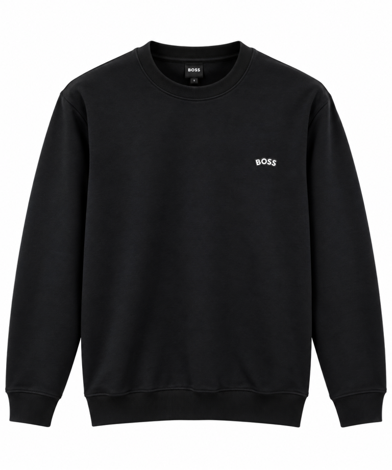 BOSS LOGO DETAYLI SIFIR YAKA SWEATSHIRT