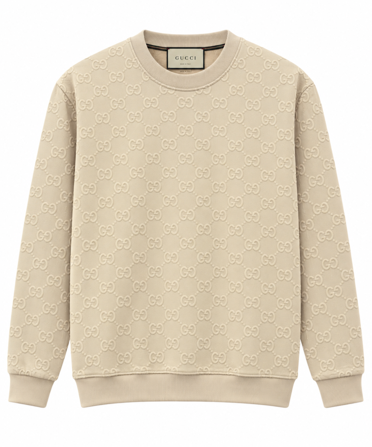 GUCCI GG DESENLI SIFIR YAKA SWEATSHIRT