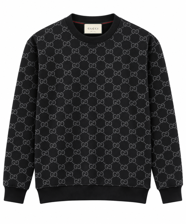 GUCCI GG DESENLI SIFIR YAKA SWEATSHIRT
