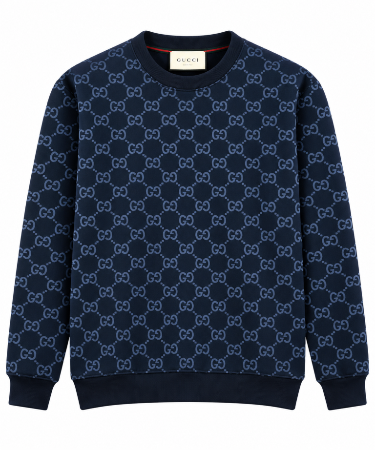 GUCCI GG DESENLI SIFIR YAKA SWEATSHIRT