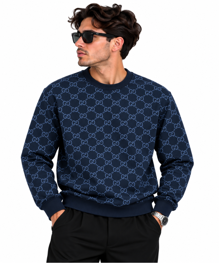 GUCCI GG DESENLI SIFIR YAKA SWEATSHIRT