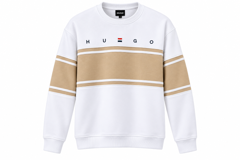 HUGO BOSS RENK BLOKLU SIFIR YAKA SWEATSHIRT