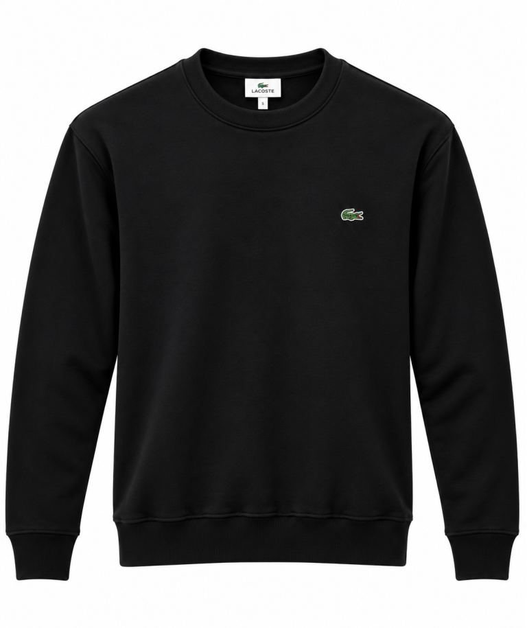 LACOSTE LOGO DETAYLI SIFIR YAKA SWEATSHIRT
