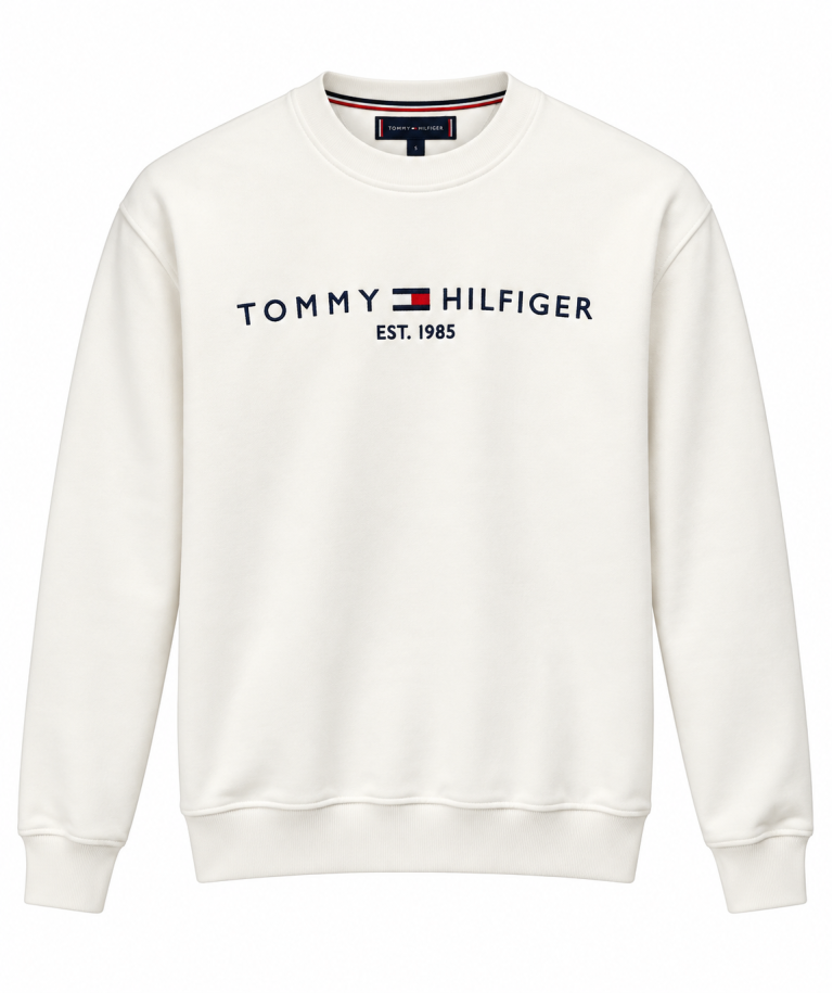 TOMMY HILFIGER LOGO DETAYLI SIFIR YAKA SWEATSHIRT