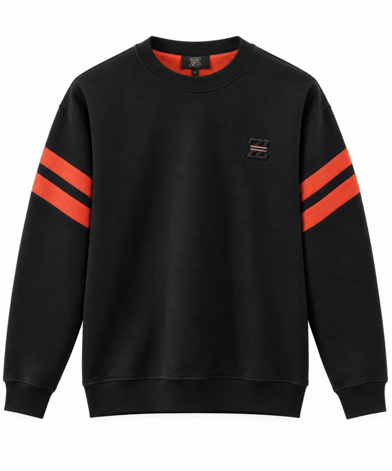 ZEGNA ŞERIT DETAYLI SIFIR YAKA SWEATSHIRT