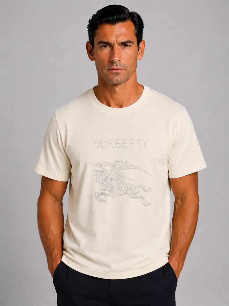 VİP PREMİUM  BURBERRY SIFIR YAKA T-SHİRT