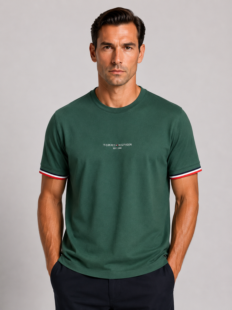 VİP PREMİUM TOMMY HILFIGER SIFIR YAKA T-SHİRT 2