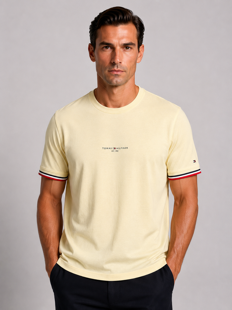 VİP PREMİUM TOMMY HILFIGER SIFIR YAKA T-SHİRT 2