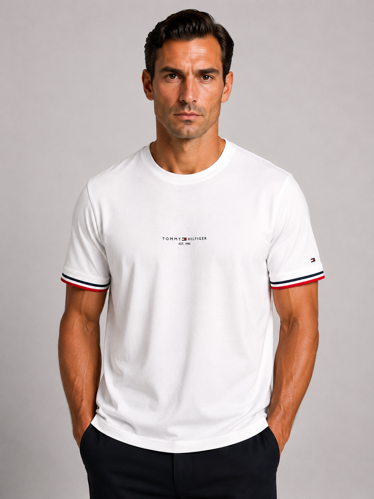 VİP PREMİUM TOMMY HILFIGER SIFIR YAKA T-SHİRT 2