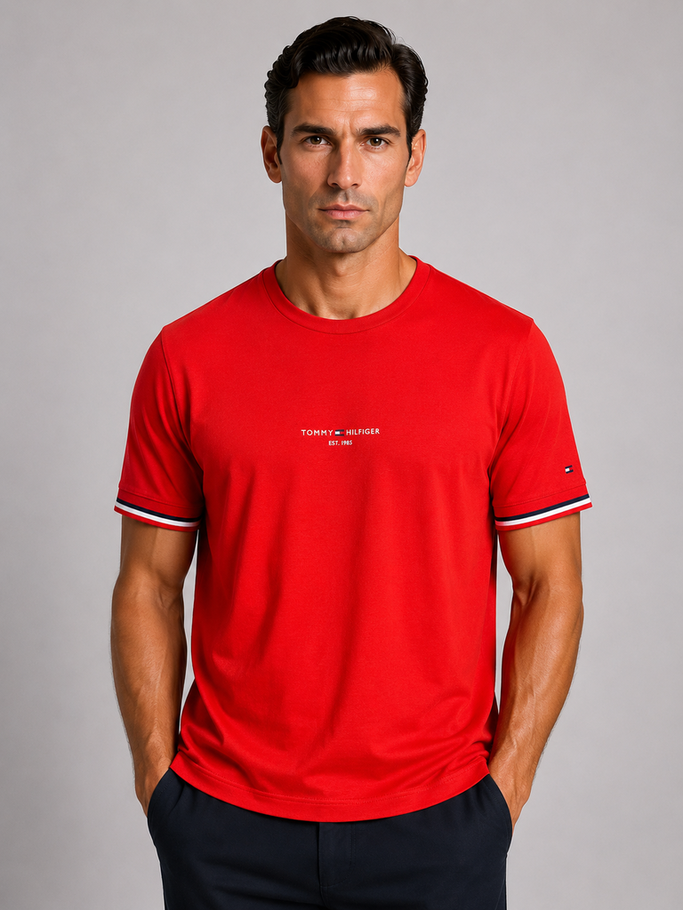 VİP PREMİUM TOMMY HILFIGER SIFIR YAKA T-SHİRT 2