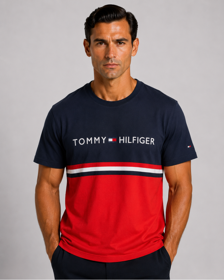 VİP PREMİUM TOMMY HILFIGER SIFIR YAKA T-SHİRT 4