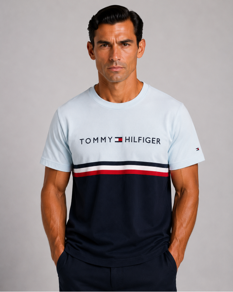 VİP PREMİUM TOMMY HILFIGER SIFIR YAKA T-SHİRT 4